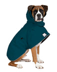 Boxer Rain Coat (Dark Teal) - Voyagers K9 Apparel