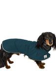 Dachshund Rain Coat (Dark Teal) - Voyagers K9 Apparel