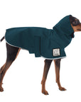 Miniature Pinscher Rain Coat (Dark Teal) - Voyagers K9 Apparel Dog Gear