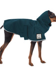 Miniature Pinscher Rain Coat (Dark Teal) - Voyagers K9 Apparel Dog Gear