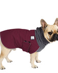 French Bulldog Winter Coat (Burgundy) - Voyagers K9 Apparel