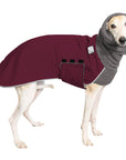 Whippet Winter Coat (Burgundy)- Voyagers K9 Apparel