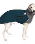 Whippet Winter Coat (Dark Teal) - Voyagers K9 Apparel