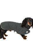 Dachshund Rain Coat (Special Order Smoke) - Voyagers K9 Apparel