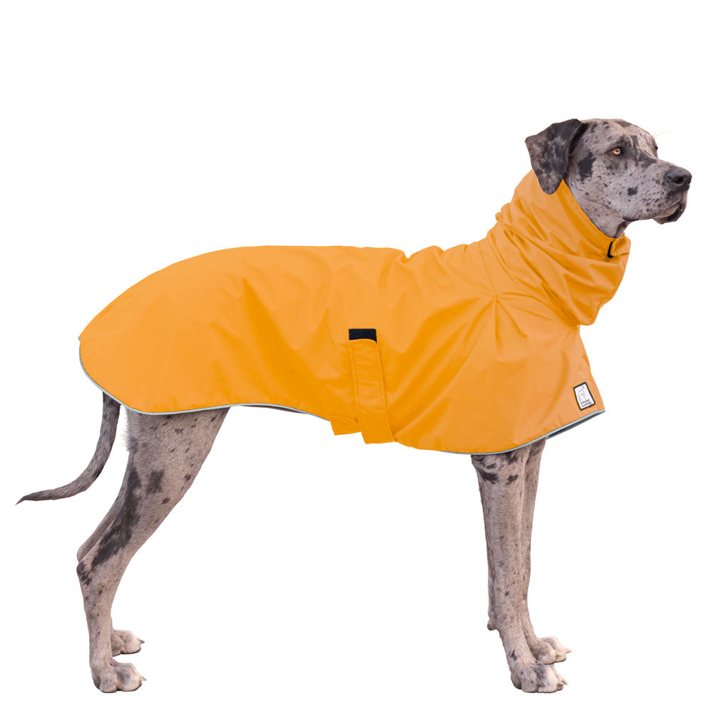 dog rain gear VK9 Great Dane Waterproof Dog Rain Coat. S / Brown