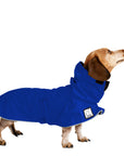 Miniature Dachshund Rain Coat (Special Order Blue) - Voyagers K9 Apparel