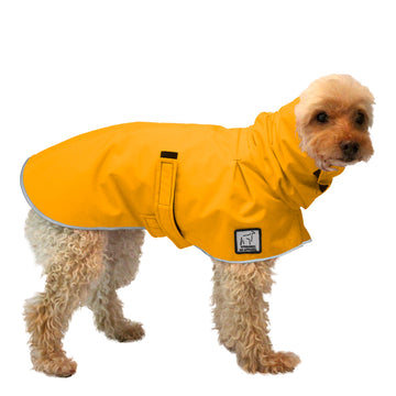 Miniature Poodle Rain Coat (Yellow) - Voyagers K9 Apparel Dog Gear