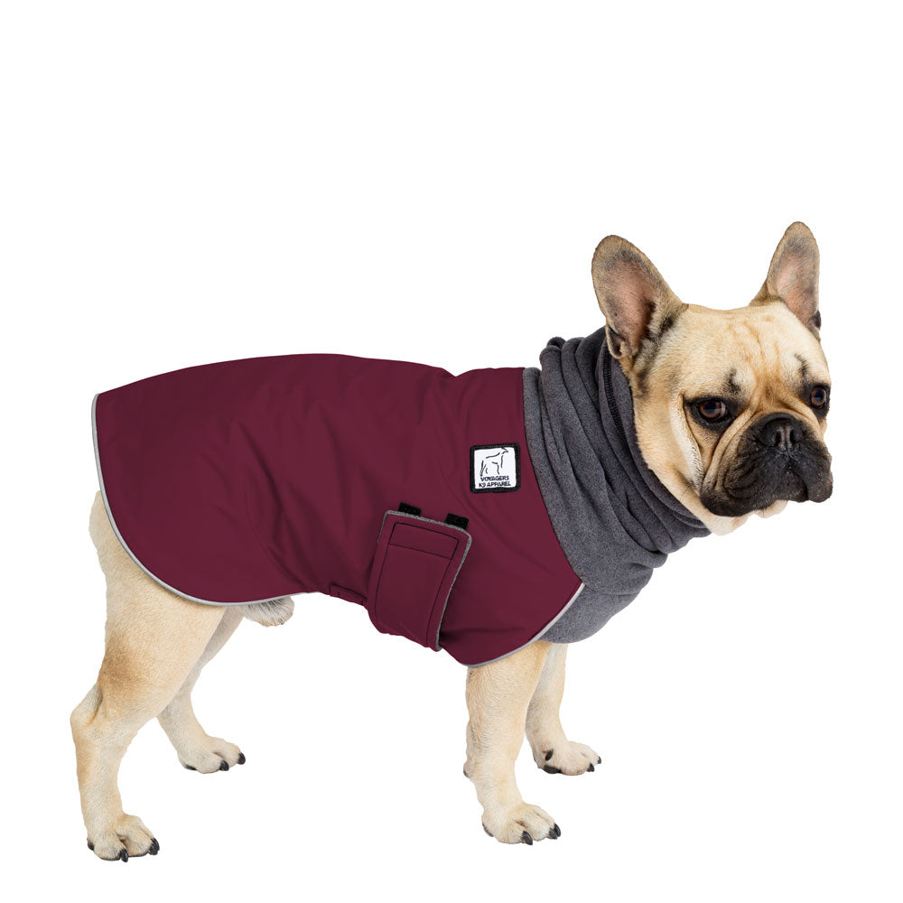 Chewy V Faux Fur Dog Jacket  Luxurious Winter Frenchie Jacket