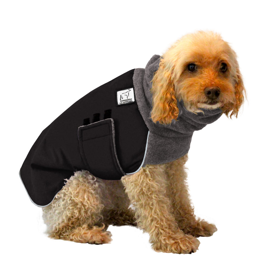 Miniature Poodle Winter Coat (Black) - Voyagers K9 Apparel Dog Gear