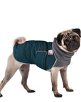 Pug Winter Coat (Dark Teal)- Voyagers K9 Apparel