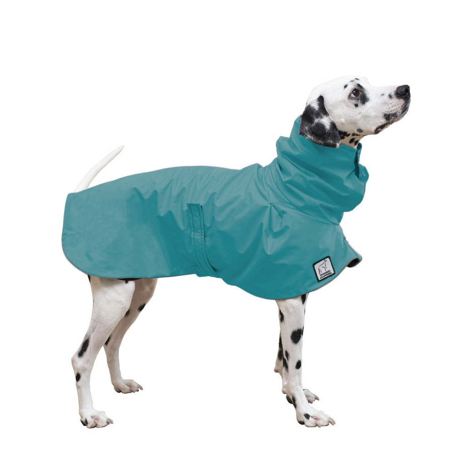 Rain Coat | Waterproof Dog Rain Jacket | Lightweight Breathable & Packable | Trail-Ready Rain Gear | Dalmatian | M | Glacier