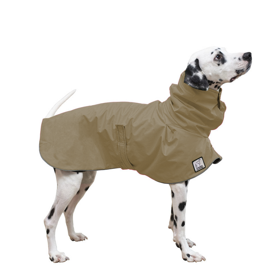 canine rain gear VK9 Dalmatian Waterproof Dog Rain Coat S / Silver Sage