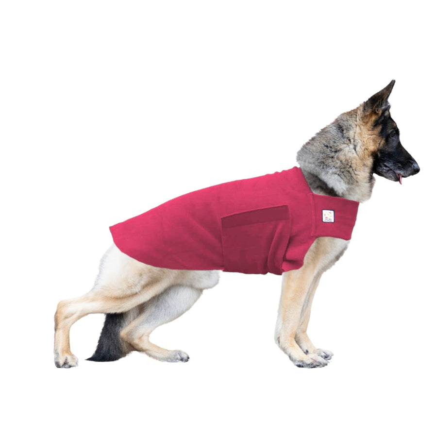VK9 German Shepherd Tummy Warmer Dog Vest L / Red