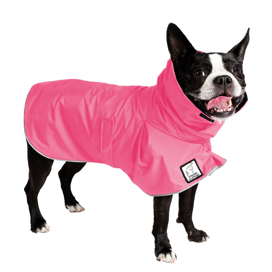 ReCoat ♻️ Boston Terrier Raincoat with Harness Opening