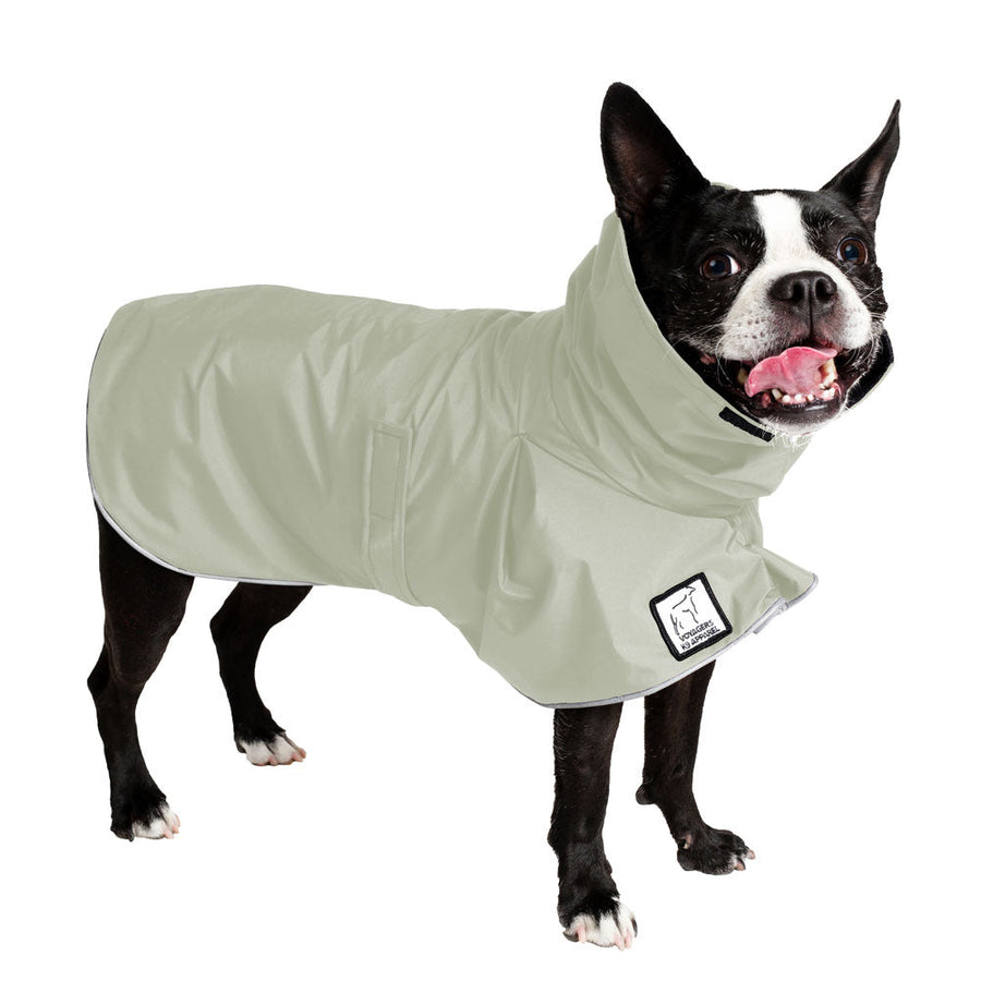 ReCoat ♻️ Boston Terrier Raincoat with Harness Opening