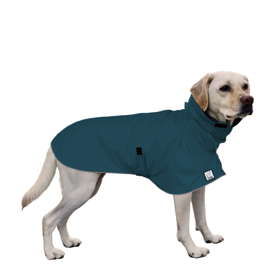 Labrador Retriever Rain Coat (Dark Teal) -Voyagers K9 Apparel