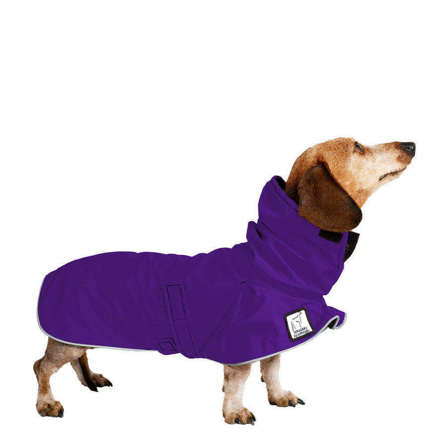 ReCoat ♻️ Miniature Dachshund Raincoat with Harness Opening