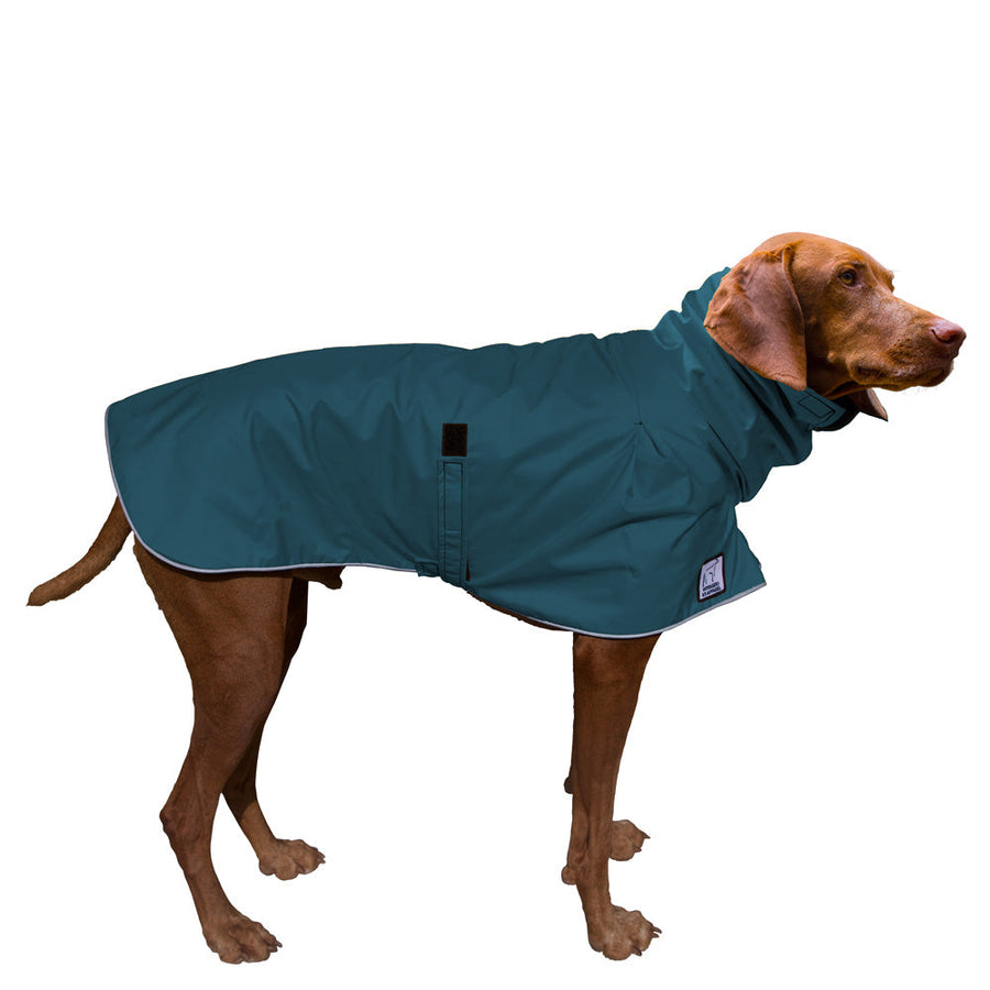 Vizsla Rain Coat (Dark Teal)- Voyagers K9 Apparel