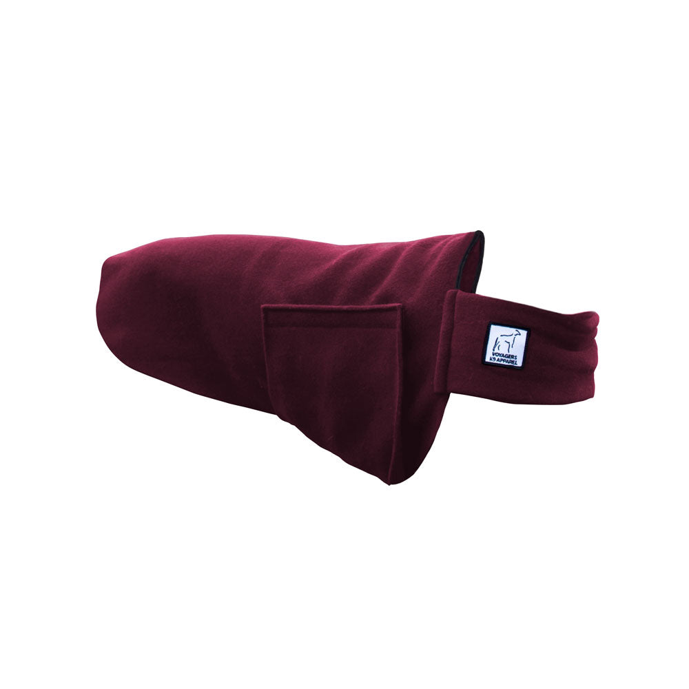 Custom Tummy Warmer Dog Vest (Burgundy) - Voyagers K9 Apparel Dog Gear
