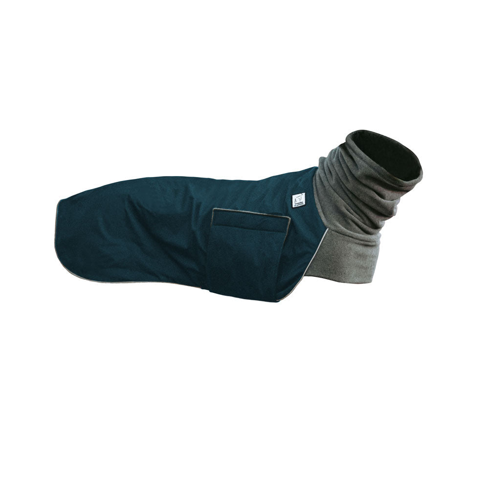 Custom Dog Winter Coat (Dark Teal) - Voyagers K9 Apparel Dog Gear