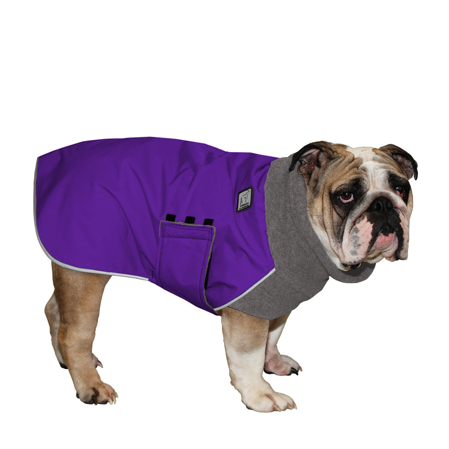 English Bulldog Winter Coat (Violet) - Voyagers K9 Apparel