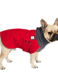 French Bulldog Winter Coat (Red) - Voyagers K9 Apparel