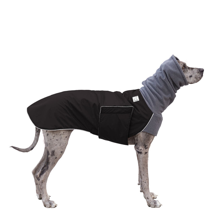 Great Dane Winter Coat (Black) - Voyagers K9 Apparel