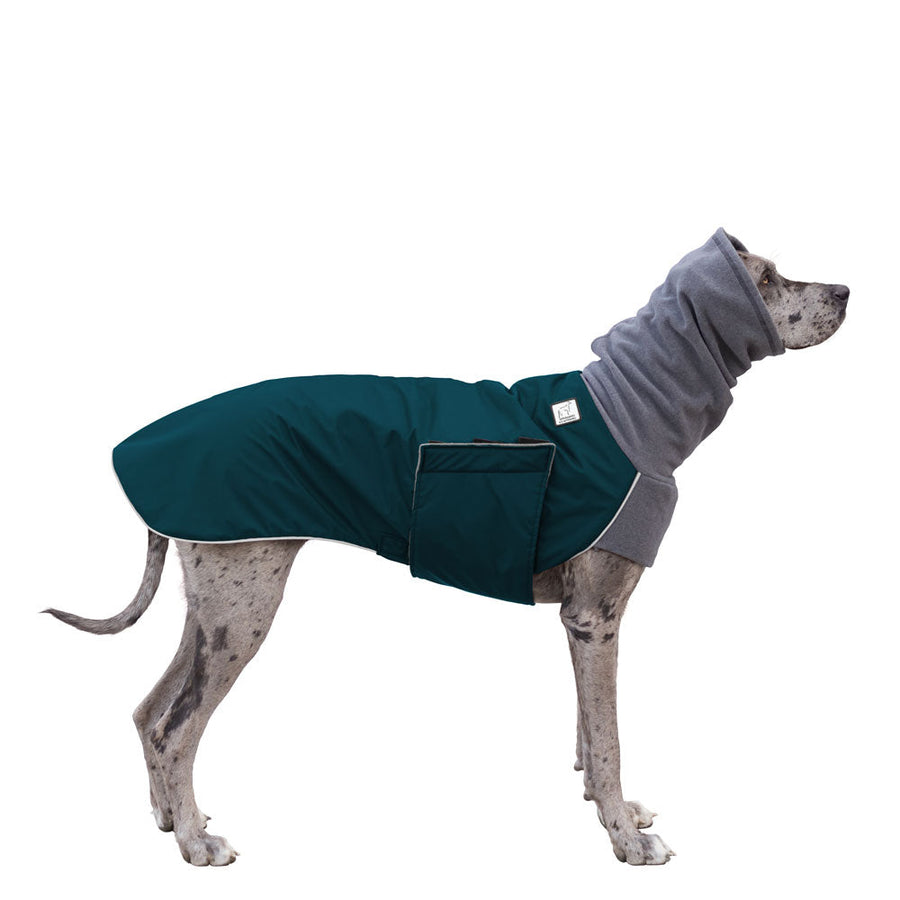 Great Dane Winter Coat (Dark Teal) - Voyagers K9 Apparel Dog Gear