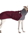 Greyhound Winter Coat (Burgundy) - Voyagers K9 Apparel