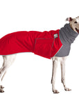 Greyhound Winter Coat (Red) - Voyagers K9 Apparel