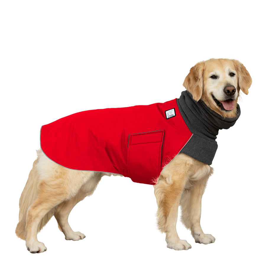 Golden Retriever Winter Coat (Red) - Voyagers K9 Apparel Dog Gear