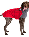German Shorthaired Pointer Winter Coat (Red) - Voyagers K9 Apparel