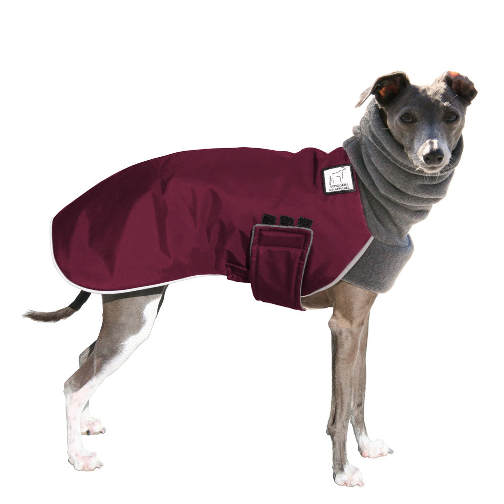 Italian Greyhound Winter Coat (Burgundy) - Voyagers K9 Apparel