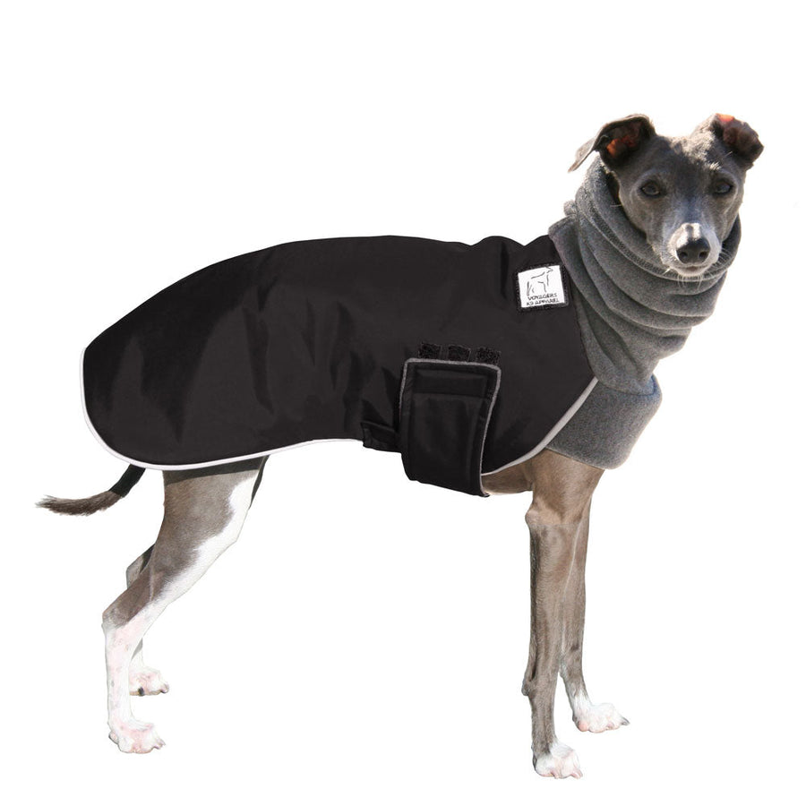 Italian Greyhound Winter Coat (Black) - Voyagers K9 Apparel