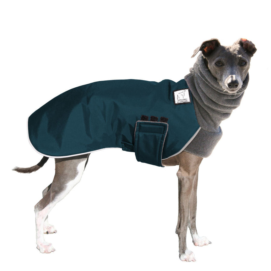 Italian Greyhound Winter Coat (Dark Teal) - Voyagers K9 Apparel