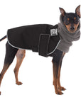 Miniature Pinscher Winter Coat (Black) - Voyagers K9 Apparel Dog Gear