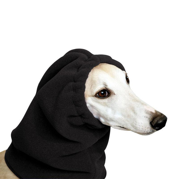 Whippeth collection 10.5 C black (light wear) Greyhound, Lurcher, Whippet Snood Neck Warmer / Scarf  main image 4