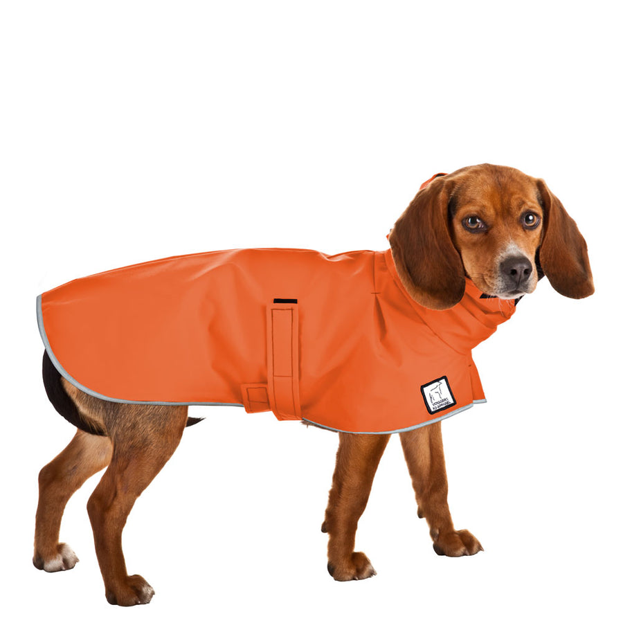 Beagle Rain Coat (Special Order Orange) - Voyagers K9 Apparel