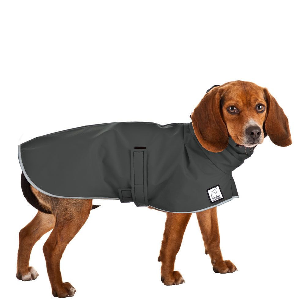 Beagle Rain Coat (Special Order Smoke) - Voyagers K9 Apparel