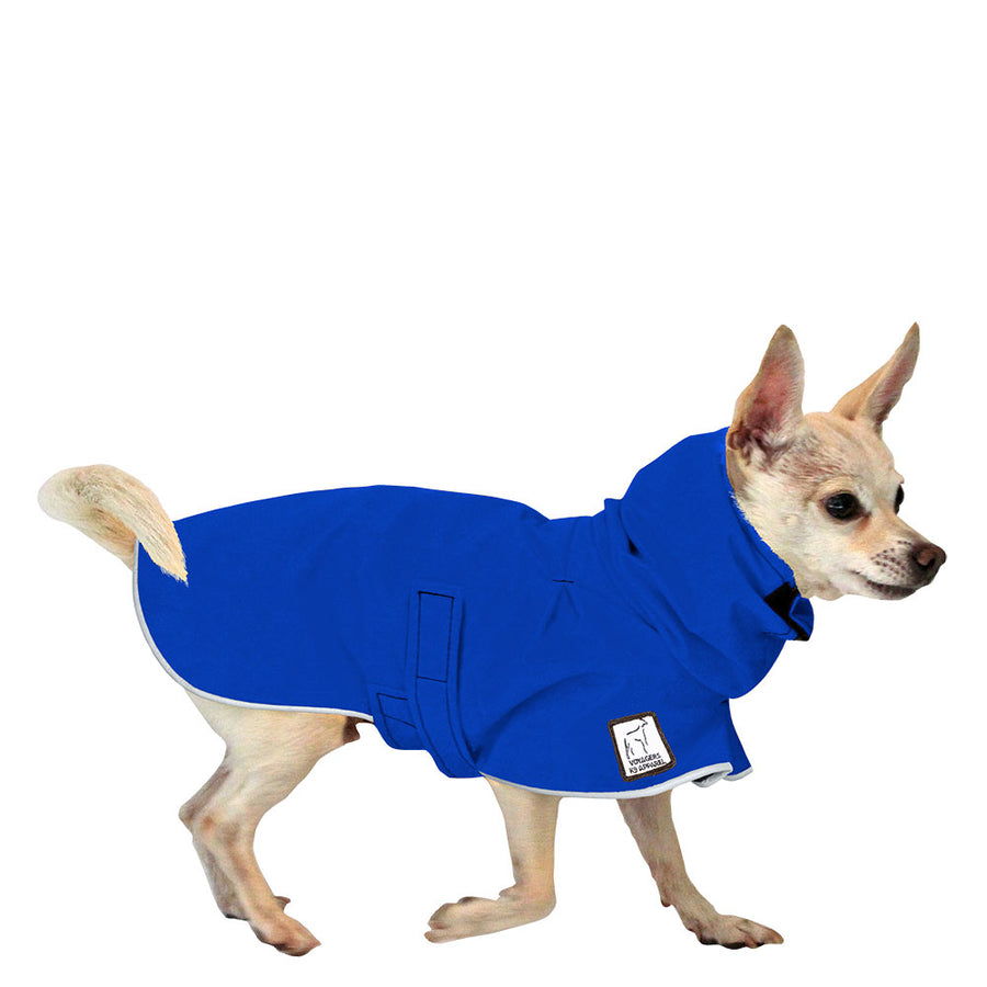 Chihuahua Rain Coat (Special Order Blue) - Voyagers K9 Apparel