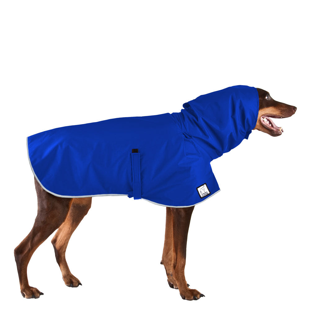 Doberman Pinscher Rain Coat (Special Order Blue) - Voyagers K9 Apparel