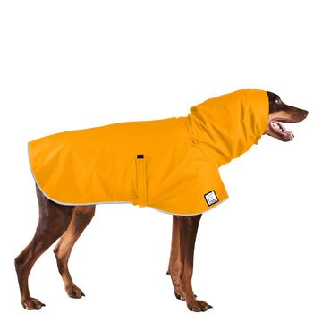 Doberman Pinscher Rain Coat (Yellow) - Voyagers K9 Apparel