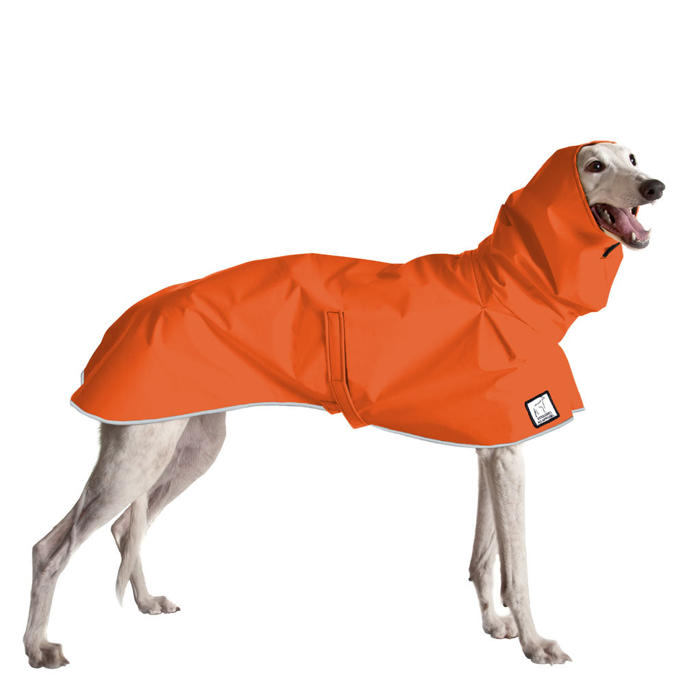Greyhound Rain Coat (Special Order Orange) - Voyagers K9 Apparel