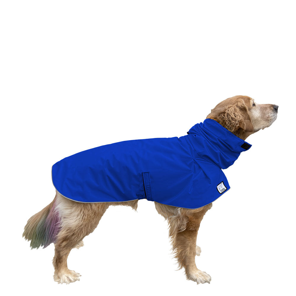 Golden Retriever Rain Coat (Special Order Blue) - Voyagers K9 Apparel