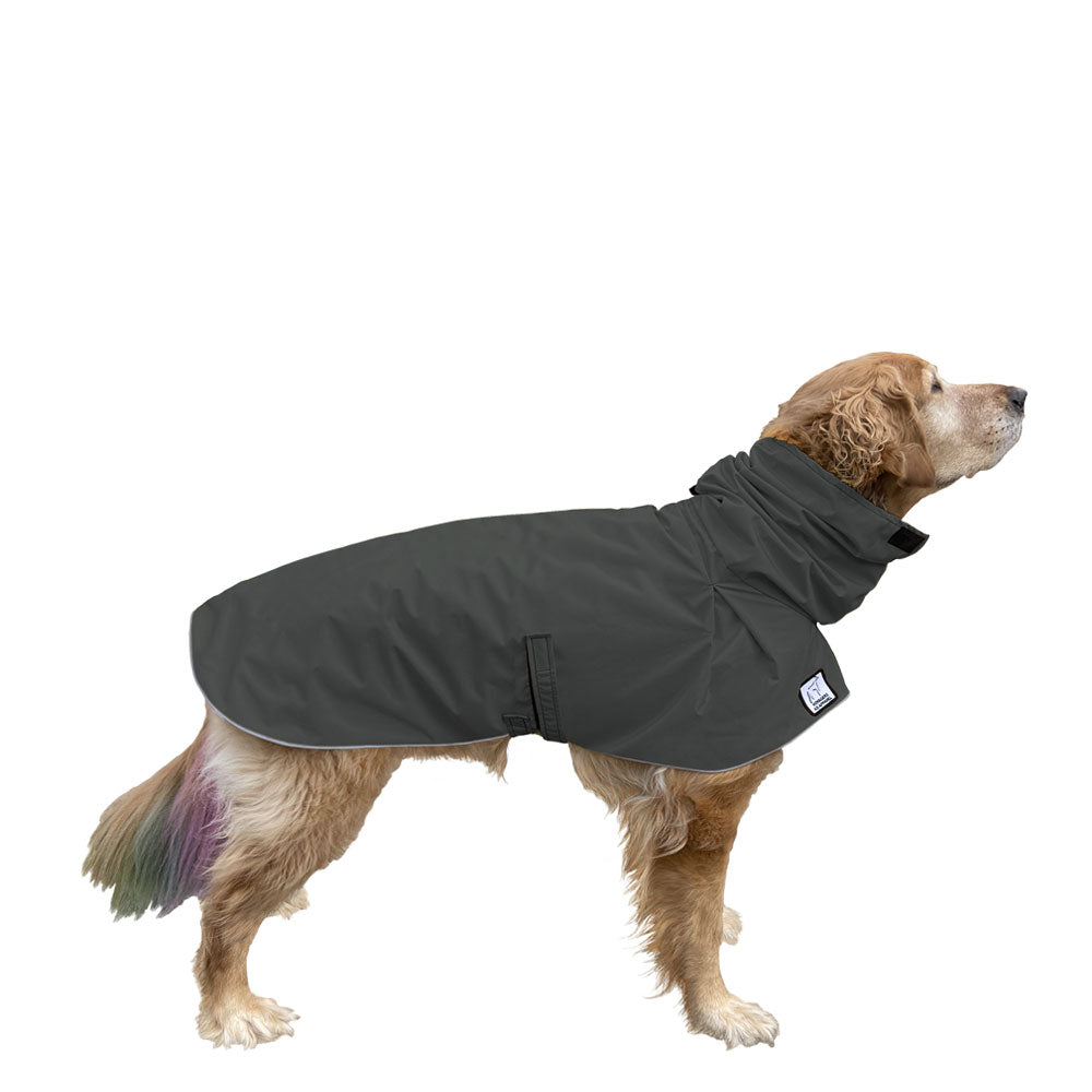 Golden Retriever Rain Coat (Special Order Smoke) - Voyagers K9 Apparel