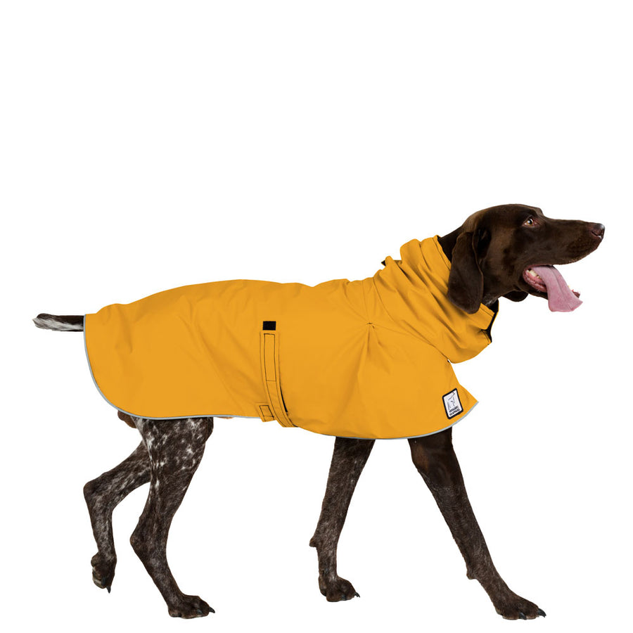 German Shorthaired Pointer Rain Coat (Yellow)- Voyagers K9 Apparel