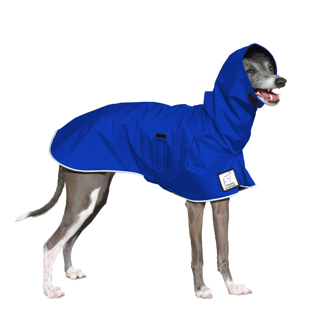 Italian Greyhound Rain Coat (Special Order Blue) - Voyagers K9 Apparel