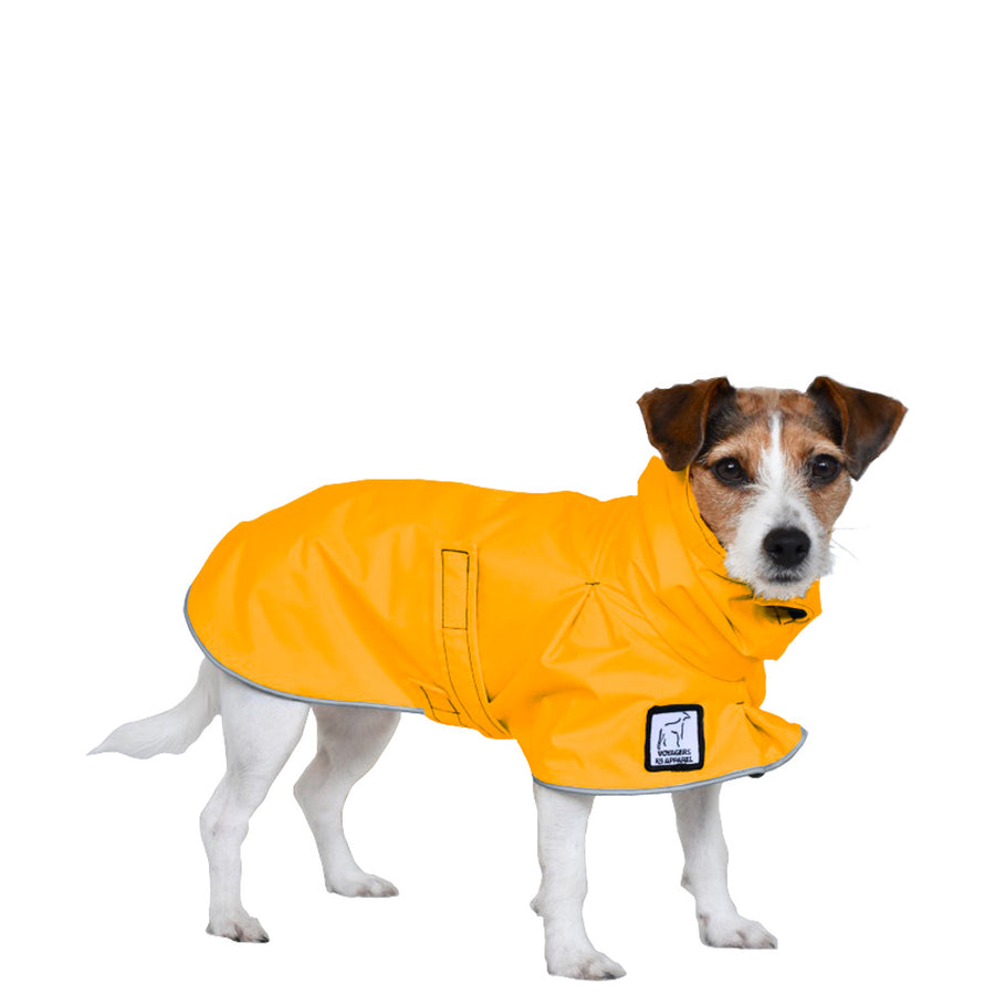 Jack Russell Terrier Rain Coat (Yellow) - Voyagers K9 Apparel Dog Gear