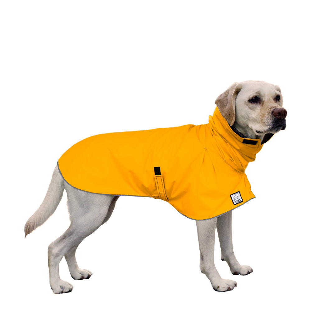 Rain Coat | Waterproof Dog Rain Jacket | Lightweight Breathable & Packable | Easy On & Off Design | Labrador Retriever | S | Red