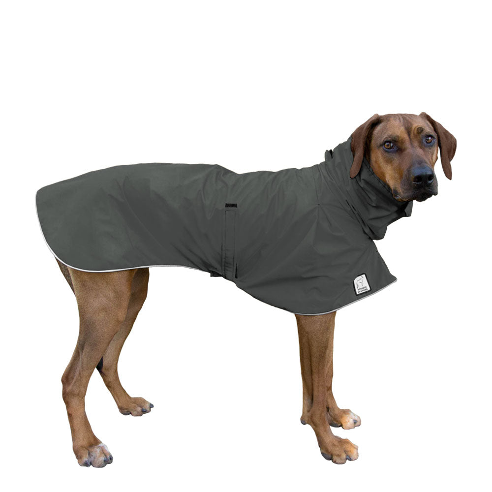Rhodesian Ridgeback Rain Coat (Special Order Smoke) - Voyagers K9 Apparel